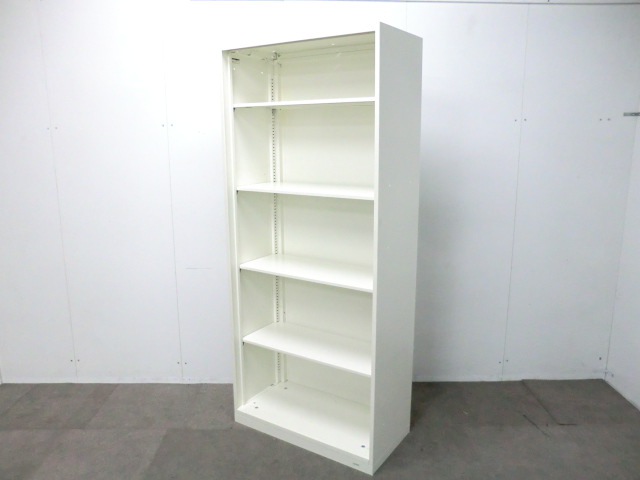オカムラ/ビラージュ/ホワイト/【中古】オープンキャビネット