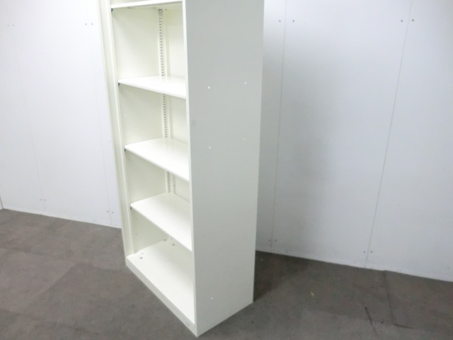 オカムラ/ビラージュ/ホワイト/【中古】オープンキャビネット