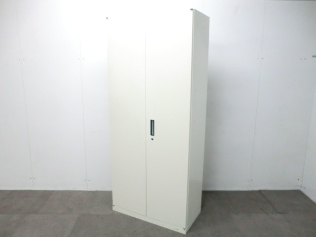 オカムラ/ビラージュ/ホワイト/【中古】 両開きキャビネット