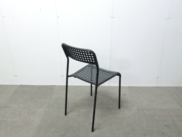 スタッキングチェア / ブラック / 【中古】