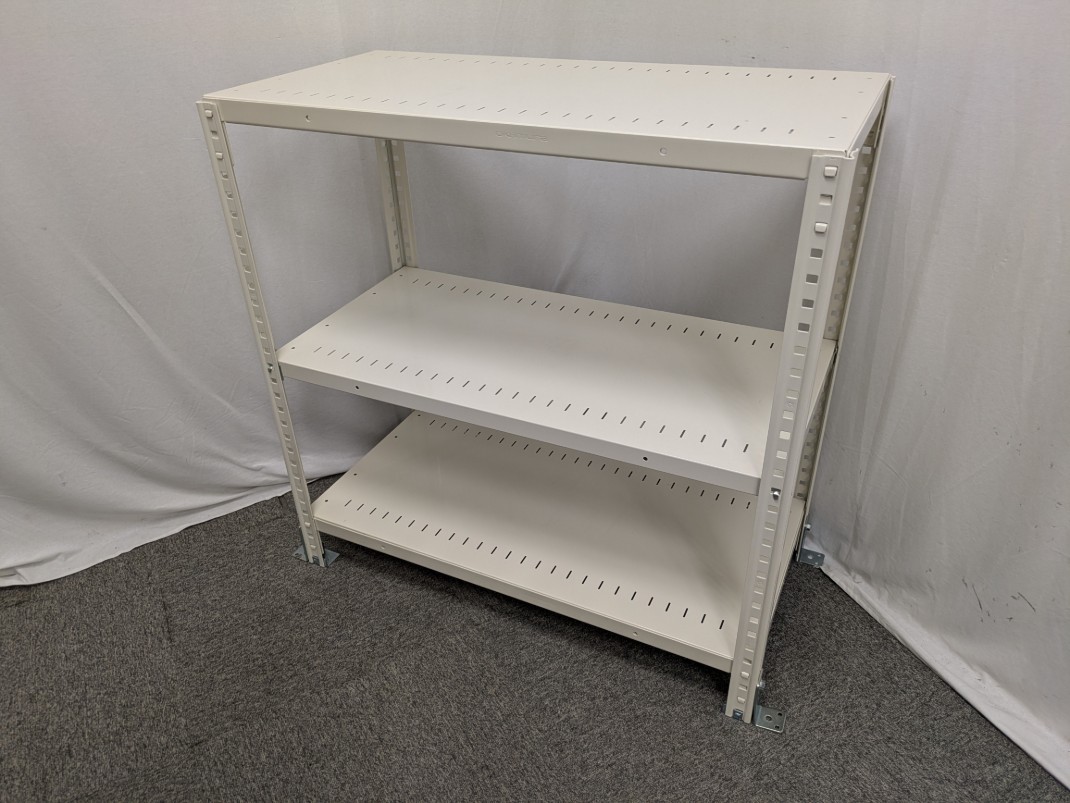 63型 / オカムラ / ホワイト / 【中古】 軽量棚