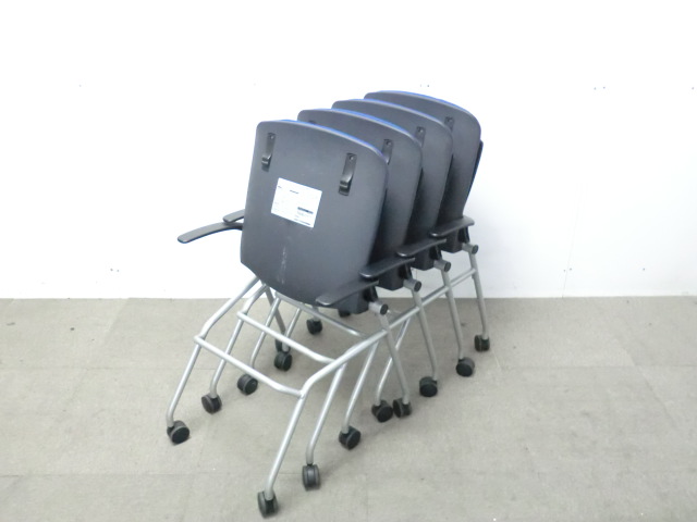 オカムラ/グラータ/ダークブルー / 【中古】 カートチェア