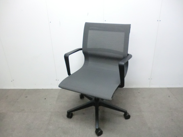 アイコ / グレー 【中古】 OAチェア肘有