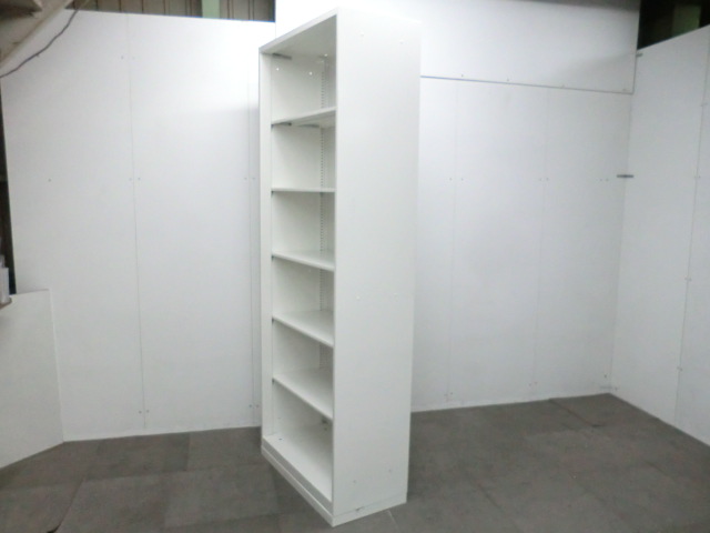 オカムラ / ホワイト 【中古】 オープンキャビネット