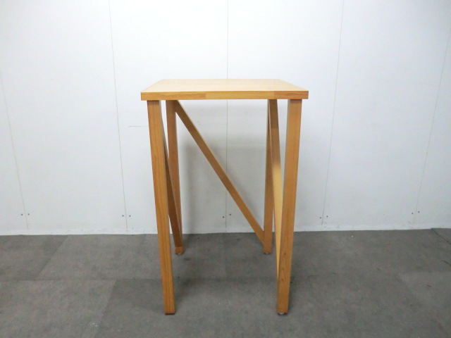 カウンターテーブル / 木目調 【中古】