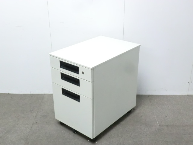 プラス/フラットライン/ ホワイト / 【中古】 3段ワゴン