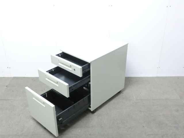 プラス/LEED / ニューグレー / 【中古】 3段ワゴン