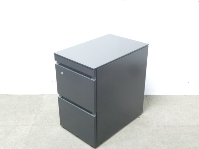 コクヨ / ブラック / 【中古】 ３段ハイワゴン