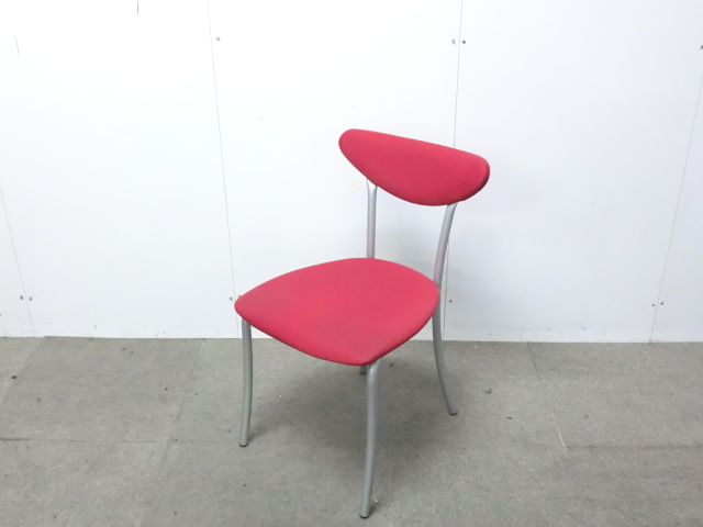 コクヨ / レッド / 【中古】 スタッキングチェア