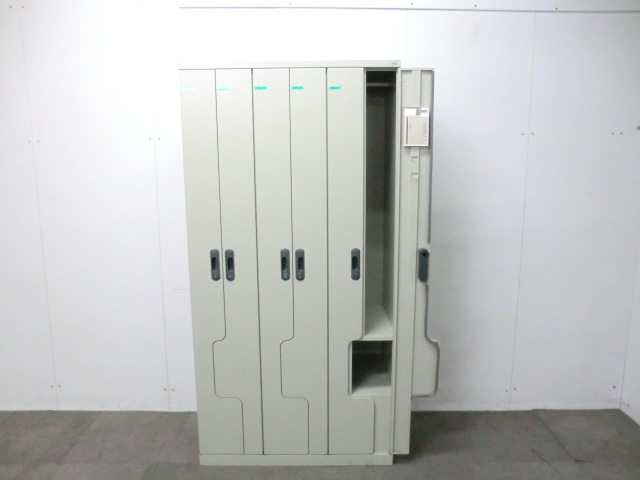 プラス / ニューグレー / 【中古】 6人用ロッカー