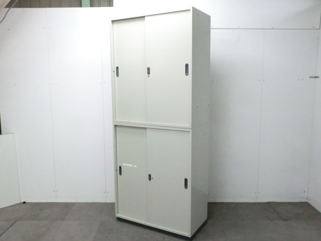 プラス/リンクス /ニューグレー / 【中古】 上下連結書庫
