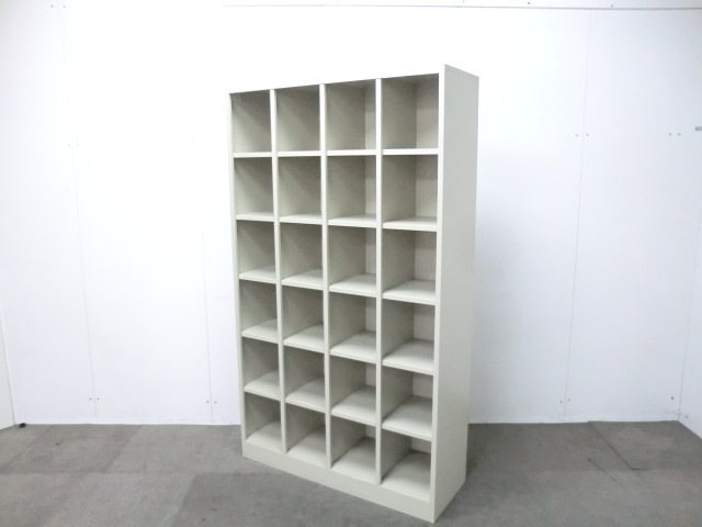 生興/ ニューグレー / 【中古】 24人用シューズロッカー