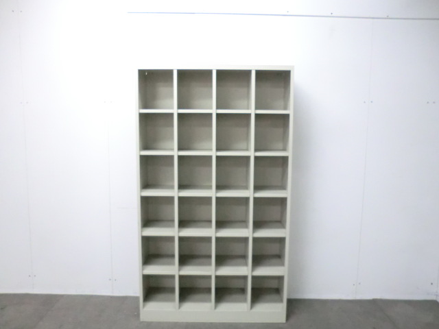 生興/ ニューグレー / 【中古】 24人用シューズロッカー