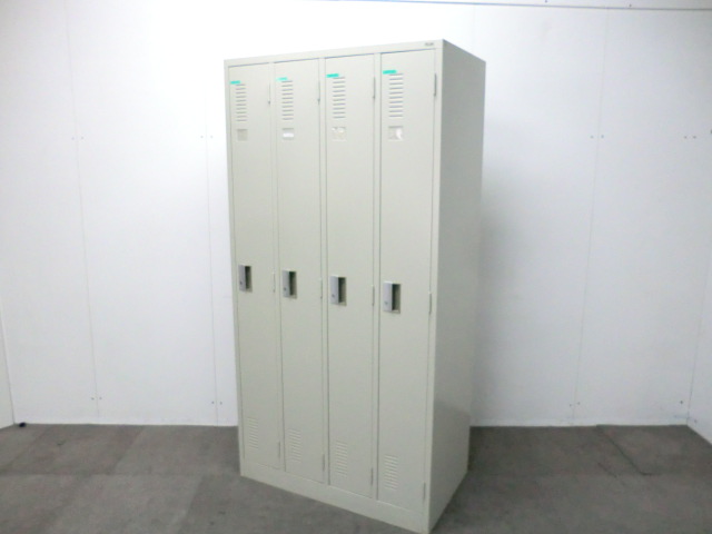 プラス / ニューグレー / 【中古】 ４人用ロッカー