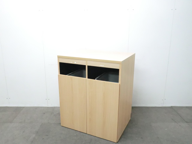 ダストボックスキャビネット / 木目調 / 【中古】