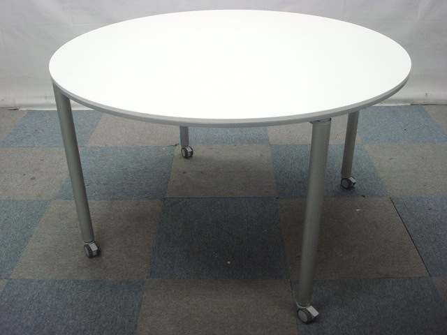 丸テーブル オカムラ ホワイト 70830