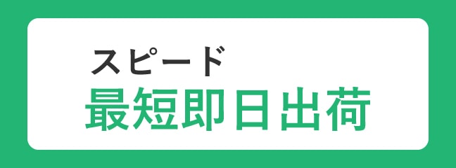 スピード！最短即日出荷