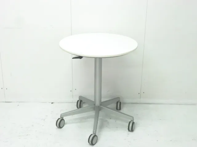 昇降丸テーブル ( オカムラ ) ホワイト