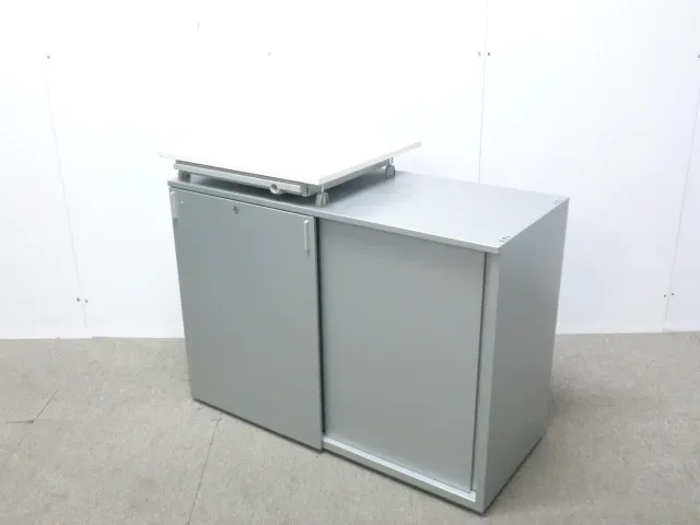 オカムラ / シルバー / 【中古】 ワゴン