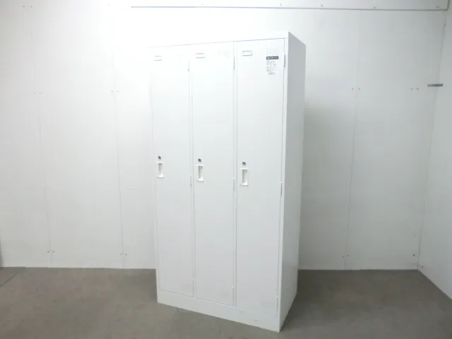 コクヨ / ホワイト / 【中古】 3人用ロッカー