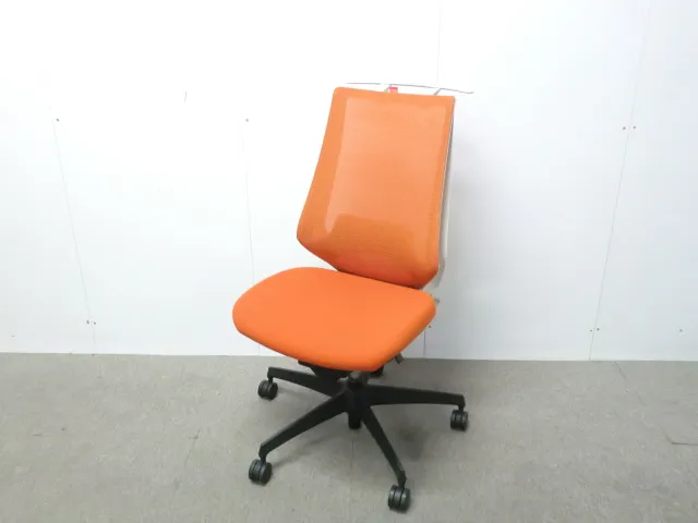 デュオラ / コクヨ / オレンジ / CRSG3000E1N 【中古】 OAチェア肘無し