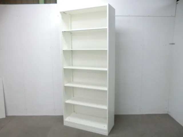 オカムラ/レクトライン/ホワイト / 【中古】 オープン書庫