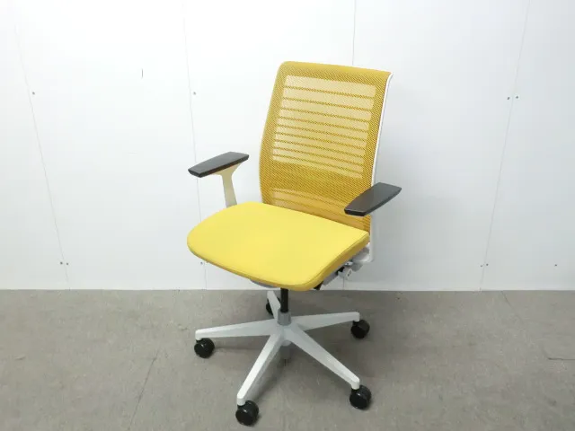 Steelcase / Think / イエロー / 【中古】 OAチェア肘有