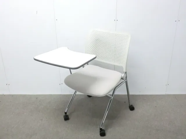 ウチダ/ ライトグレー / 【中古】 メモ台付きカートチェア