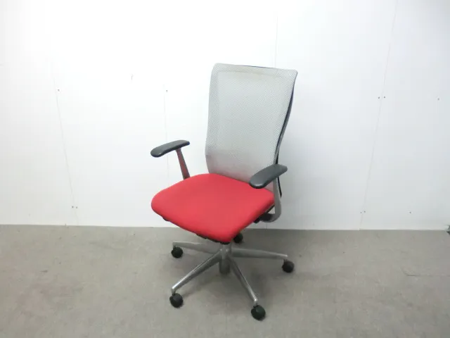 コクヨ/フォスター / レッド / 【中古】 ＯＡチェア肘有
