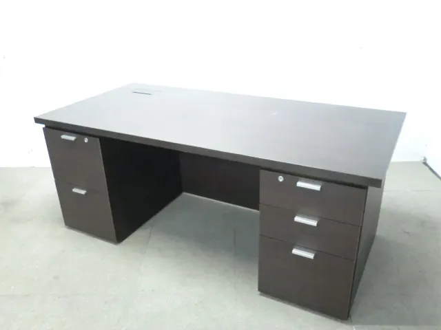 コクヨ / 木目調 / 【中古】 役員デスク