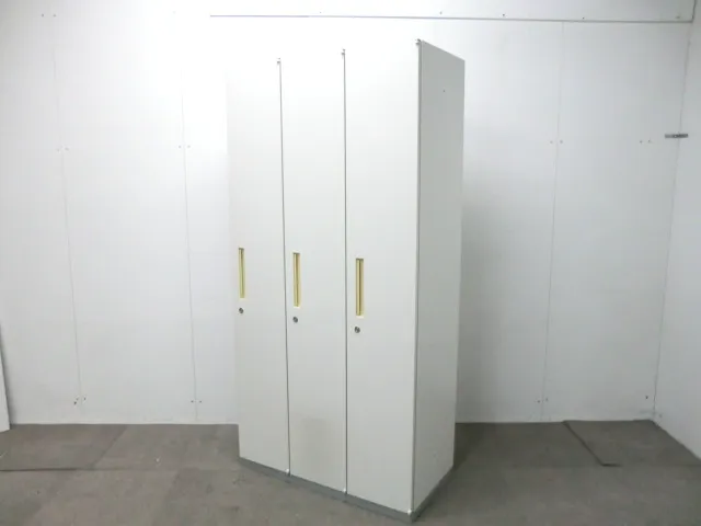 イナバ / ホワイト / TF / 【中古】 3人用ロッカー