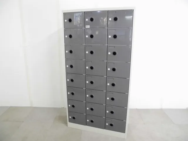 24人用シューズロッカー / ニューグレー