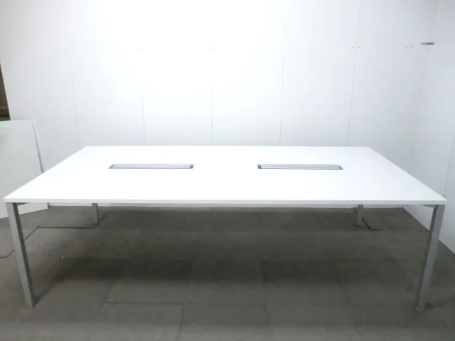 オカムラ / ホワイト / 【中古】 大会議テーブル