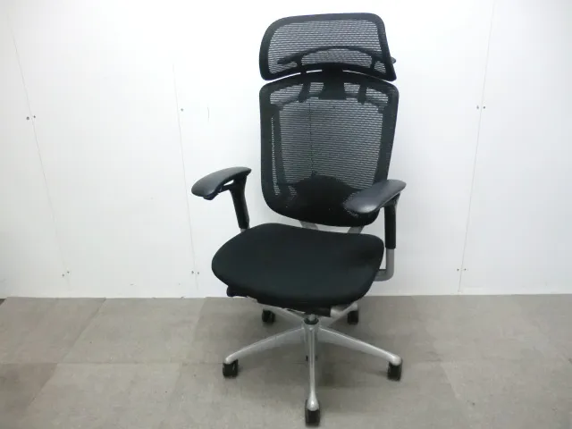 オカムラ/コンテッサ/ブラック【中古】OAチェア肘あり
