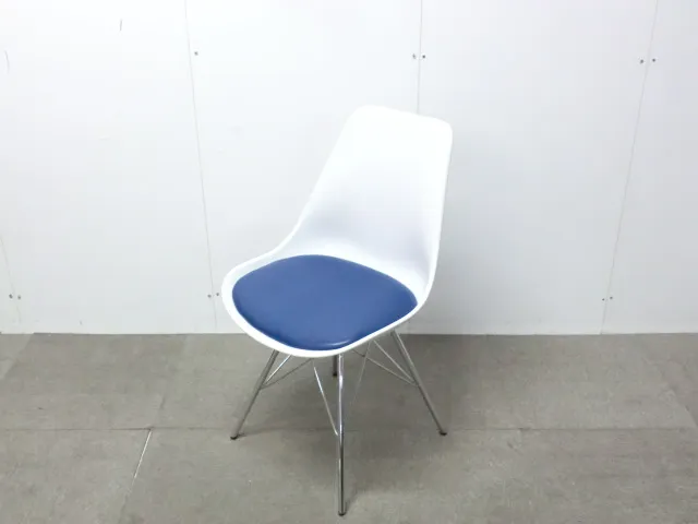 ミーティングチェア / ブルー / 【中古】