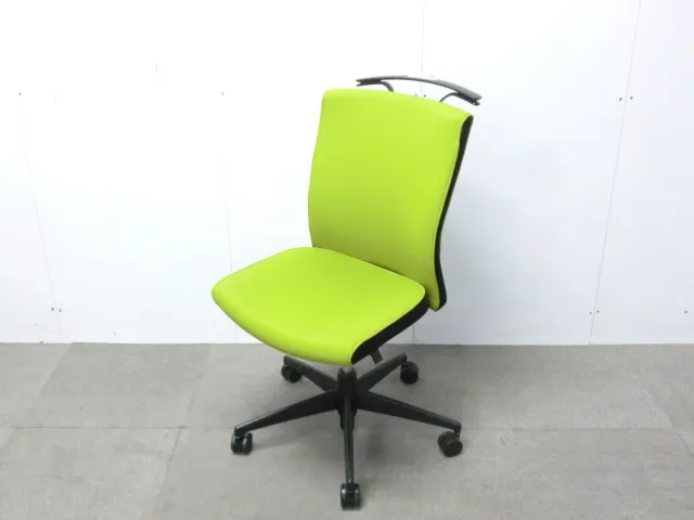 コクヨ/プント/ライトグリーン/ 【中古】 OAチェア肘無し