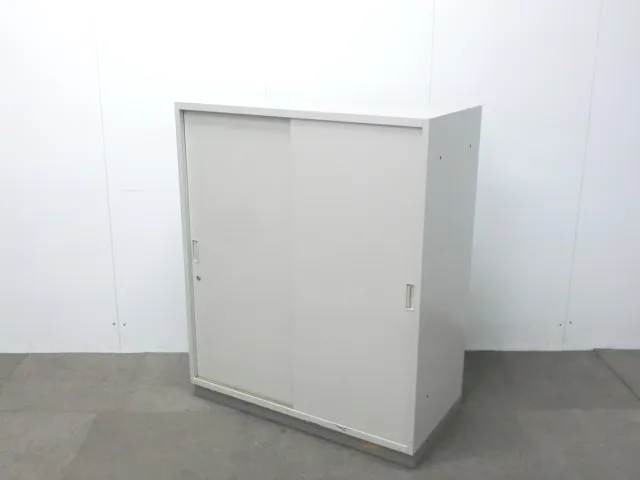 イトーキ/シンライン/ ニューグレー / 【中古】 引戸書庫