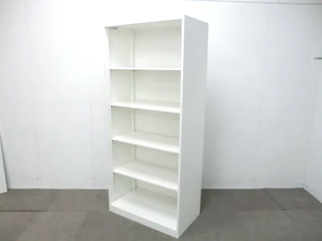 オカムラ/レクトライン/ホワイト/【中古】オープンキャビネット