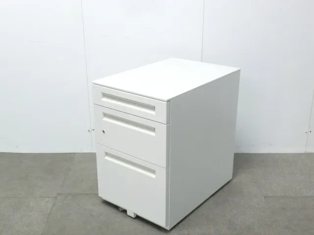 ウチダ / ST / ホワイト / 【中古】 3段ワゴン