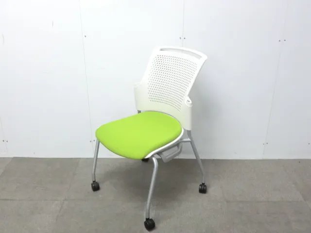 ブラック/メモ台付きチェア/【中古】/キャスター付き