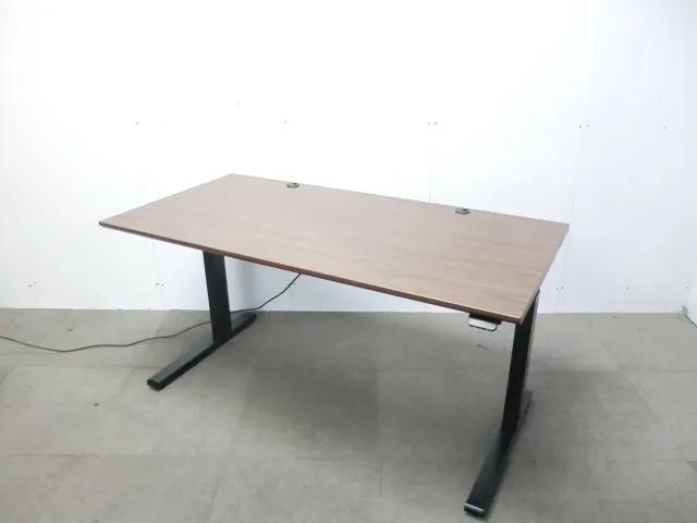 サンワサプライ / 木目調 / 【中古】 電動昇降デスク