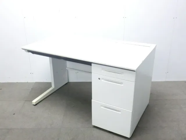 コクヨ / IS / ホワイト / 【中古】 片袖デスク