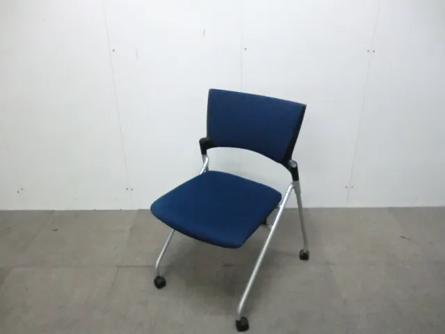 イトーキ / マノス / ダークブルー 【中古】カートチェア