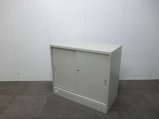 オカムラ / 42 /ニューグレー【中古】引違いキャビネット