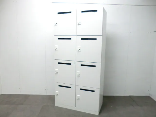 イトーキ / ホワイト 【中古】 8人用メールロッカー