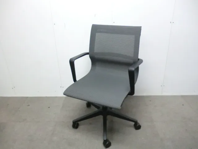 アイコ / グレー 【中古】 OAチェア肘有